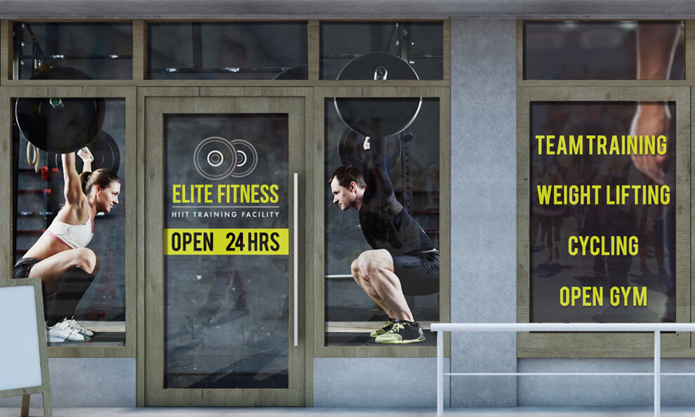 Custom window decals for businesses in New Jersey — M&M Graphic Designs