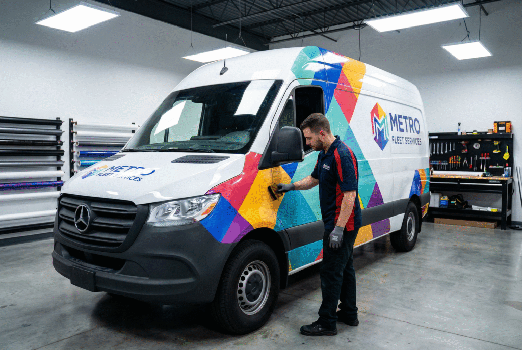 Professional fleet wrap installation service in New Jersey - M&M Graphic Designs