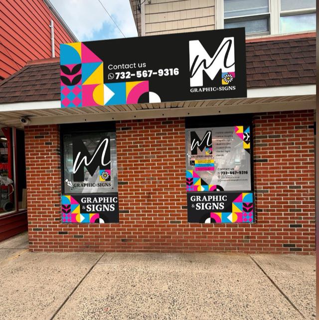 storefront window graphics and signage Long Branch NJ M&M Graphic Designs