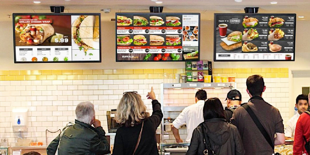 Restaurant digital signage and menu boards in New Jersey — M&M Graphic Designs Long Branch
