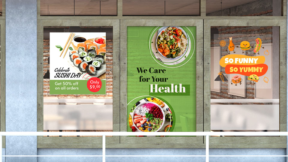 Custom window graphics for storefront in New Jersey — M&M Graphic Designs
